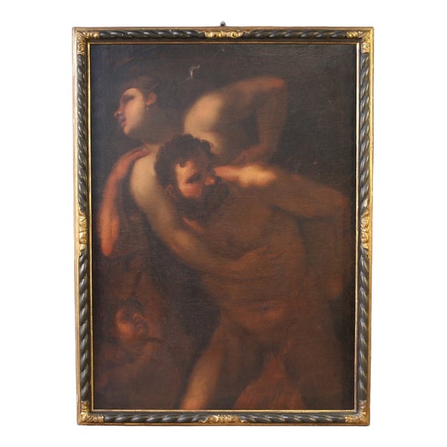 Mythological Scene with Hercules and Deianira, 1670, Oil on Canvas, Framed For Sale