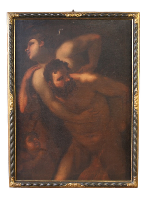 Mythological Scene with Hercules and Deianira, 1670, Oil on Canvas, Framed