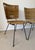 Mid-Century Modern Pair of Vintage Woven Wicker Side or Accent Chairs, Circa 1950s For Sale - Image 3 of 12