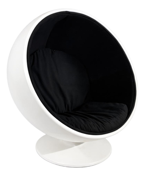 Space Age Egg Pod Chair with Sculptural Pedestal Base, 1960s