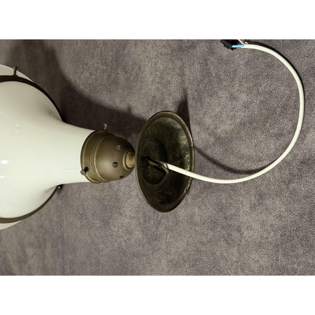 Copper Ceiling Lamp attributed to Peter Behrens for Siemens, 1920s For Sale - Image 8 of 9