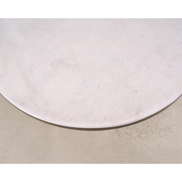 McKinnon and Harris Albemarle Limestone Garden Dining Table 63" For Sale - Image 12 of 18