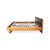 Wood Leather Bed Frame in Brown Black with Manual Function by Hülsta For Sale - Image 16 of 18