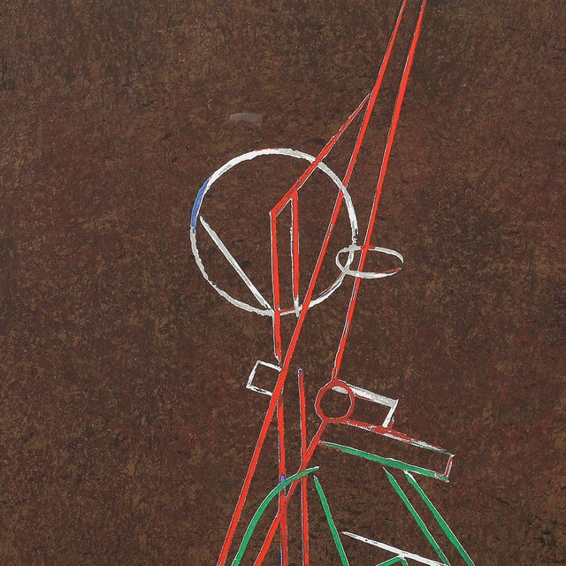 Printmaking Materials Antoine Pevsner Signed Abstract Composition Screenprint, 1961 For Sale - Image 7 of 12