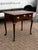 Georgian Walnut Lowboy with Brass Handles For Sale - Image 9 of 14