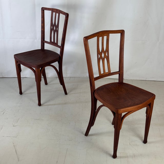 Model 333 Dining Chairs by Josef Hoffmann for Jacob & Josef Kohn, 1901, Set of 2 For Sale - Image 10 of 10
