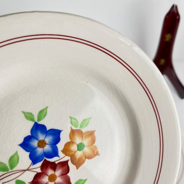 The Beehive Soup Plates from Moulins Des Loups, 1950s, Set of 5 For Sale - Image 6 of 7