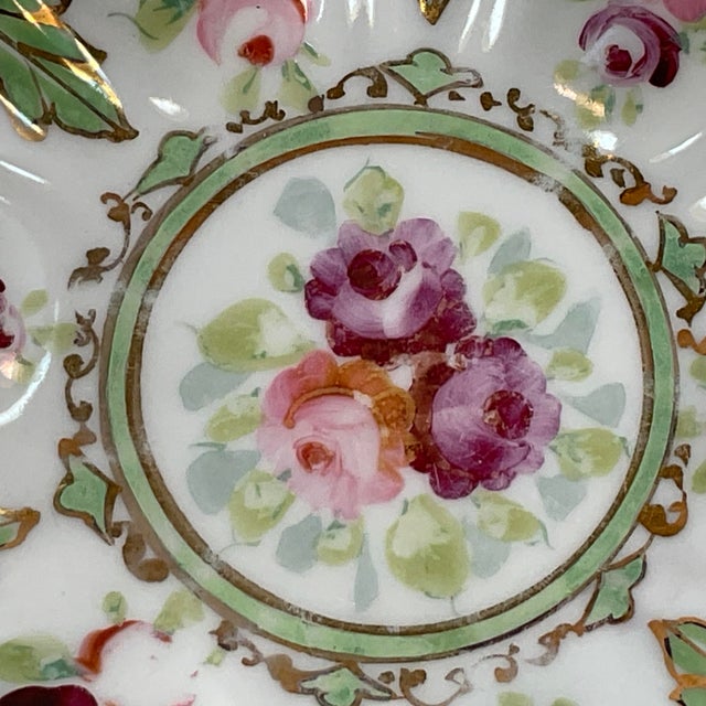 Mid 20th Century Napoleon Romantic Style Vanity Perfume Bottles Japan and Trinket Bowl Catchall For Sale - Image 12 of 12