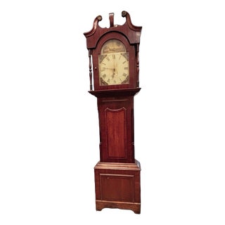Longcase Clock in Wood For Sale
