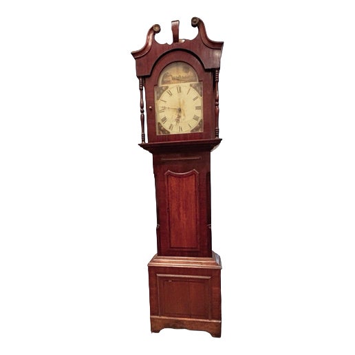 Longcase Clock in Wood For Sale