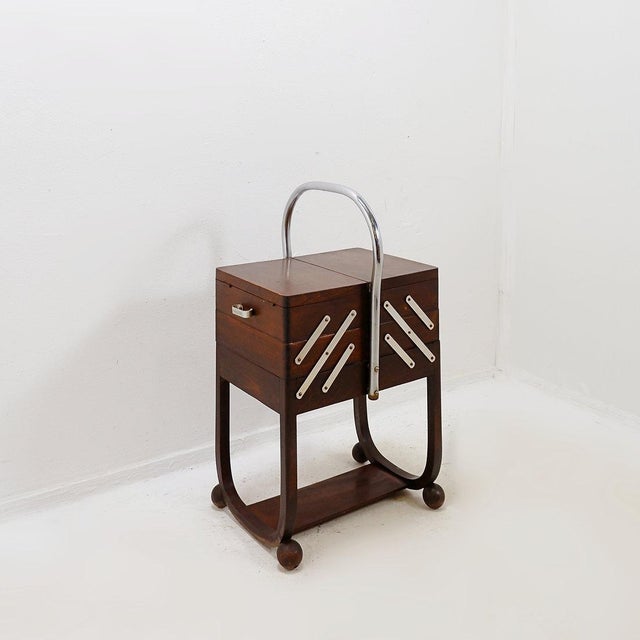 Art Deco Sewing Box from Trock, 1930s For Sale - Image 6 of 13