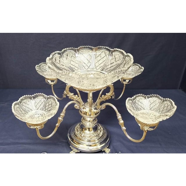 Silver Plated Centrepiece from Sheffield, Set of 2 For Sale - Image 9 of 9