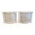 Pair of Vintage Italian White Painted Side Cabinets With Carrara Marble For Sale