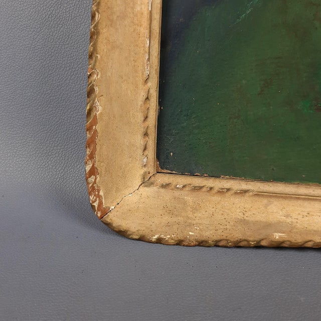 Madonna Icon, Tempera Painting on Masonite, 1940s, Framed For Sale - Image 9 of 13