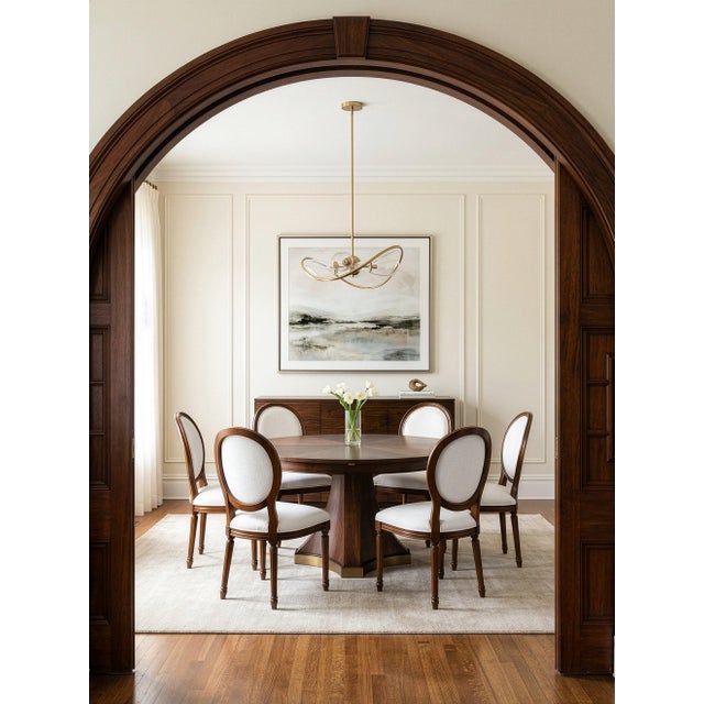 Louis XVI Dining Chairs with Oval Backs in Walnut, Sets of 2 For Sale In Raleigh - Image 6 of 12