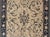 Cream Vintage Turkish Oushak Rug With Vining Florals in Cream and Sapphire Blue For Sale - Image 8 of 15