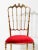 Hollywood Regency Polished Brass Chiavari Chair With Red Velvet, Italy, 1960s For Sale - Image 3 of 10