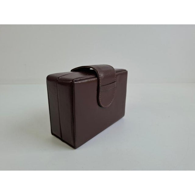 Mid-Century Modern Brass Travel Shaving Kit in Leatherette Case, 1960 For Sale - Image 14 of 18