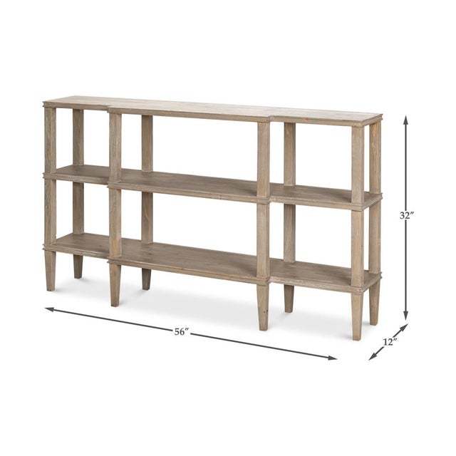 Rustic Wood Display Console For Sale - Image 13 of 13