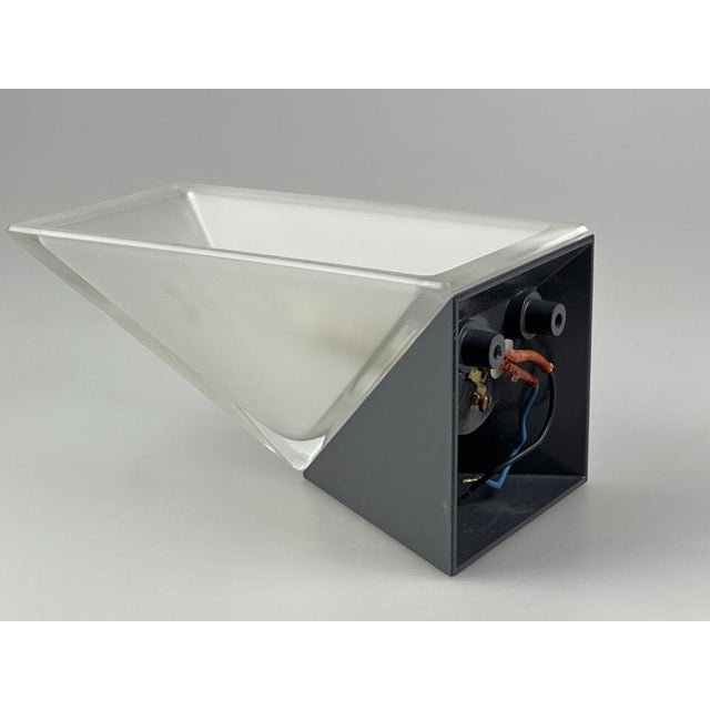 Space Age Cube Wall Lamp in Ice Glass from Peill & Putzler, 1970s For Sale - Image 12 of 18