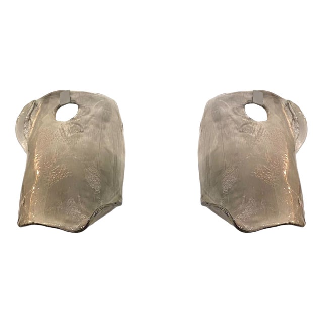 Vintage Wall Sconces in Murano Glass, 1980s, Set of 2 For Sale