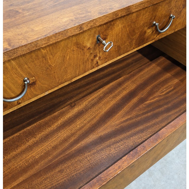 Belgian Walnut Burl Chest of Drawers from Imexcotra, 1960s For Sale - Image 10 of 11