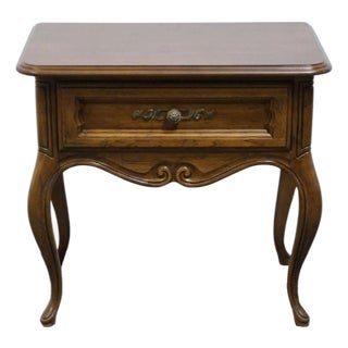 Drexel Heritage Solid Pecan Country French Provincial 26" Nightstand For Sale