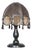 Mid-Century Czech Table Lamp in Stained Beech and Leather, 1970s For Sale