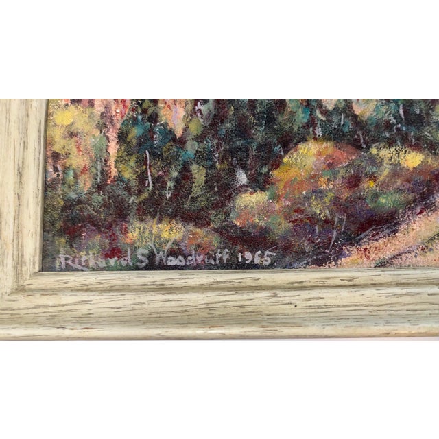 Richard S Woodruff Acrylic on Board 1965 Landscape Painting For Sale - Image 4 of 4