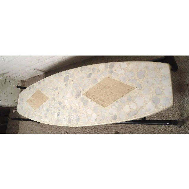 Harvey Probber Harvey Probber Travertine and Terrazzo-Top Table For Sale - Image 4 of 8