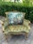 1960s Artisan Louis XVI Gold Beech Green Velvet Settee-1 Pc For Sale - Image 9 of 12
