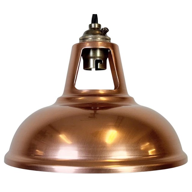 Vintage Industrial Copper Ceiling Lamp For Sale - Image 16 of 16