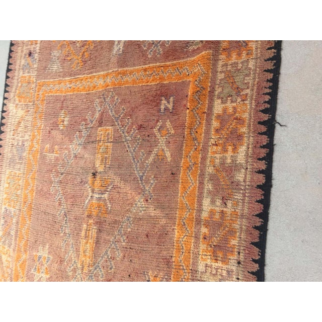 Vintage Moroccan Berber Rug by Weaver Tribes, Hand-Knotted Wool, 1940 For Sale - Image 11 of 18