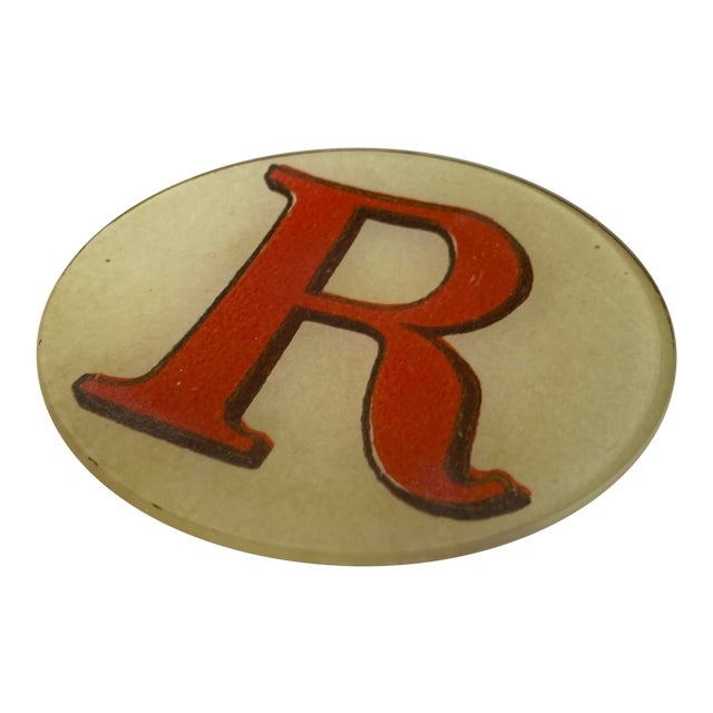 John Derian Letter "R" Decoupage Plate For Sale