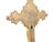 Metal Antique Gold Crucifix Jesus on Cross 9" Tall Die Cast Metal For Sale - Image 7 of 9