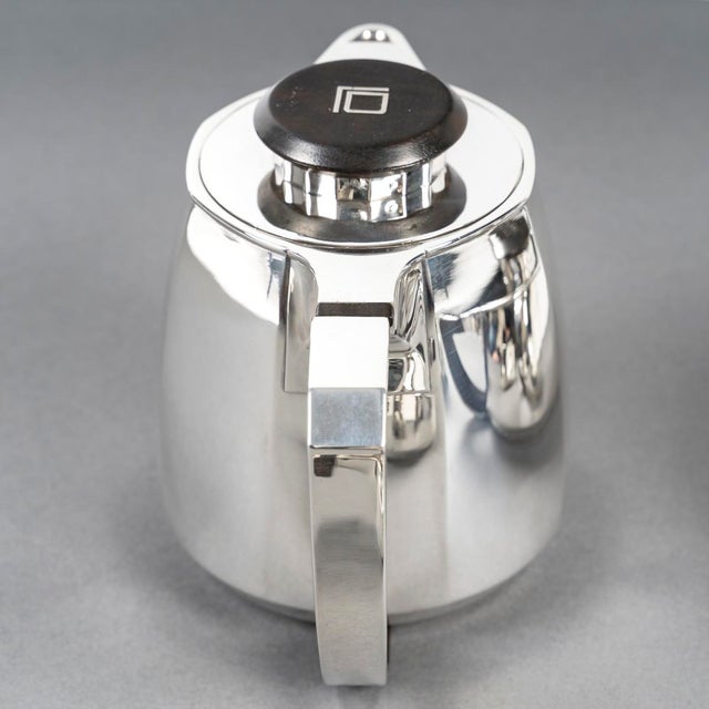 Tea or Coffee Service by Jean E Puiforcat, 1930s, Set of 4 For Sale - Image 11 of 18
