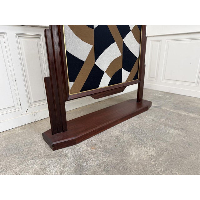 Art Deco Poster Holder in Teak, 1940s For Sale - Image 6 of 7