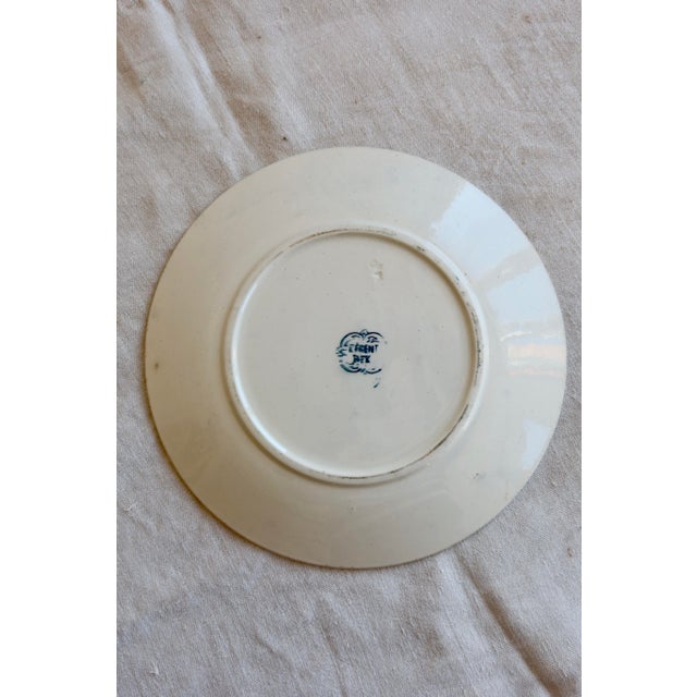 Antique Ironstone Dinner Plate from Boch Frères Keramis, 1890s For Sale - Image 4 of 9