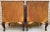 French Louis XV Style Walnut & Marquetry Bedside Tables, Set of 2 For Sale - Image 11 of 12