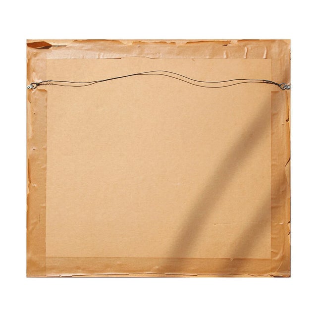 Late 20th Century Abstract Watercolor Cityscape Painting For Sale In Houston - Image 6 of 7