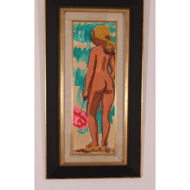 Knut Norman, Inga, 1960s, Oil on Panel, Framed For Sale - Image 9 of 18