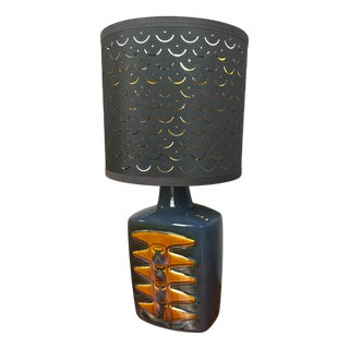 Vintage Danish Ceramic Table Lamp by Einar Johansen for Søholm, 1960s For Sale