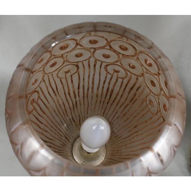 1920s 1930s Large French Art Deco Lamp by Genet Et Michon France - A Pair For Sale - Image 5 of 8