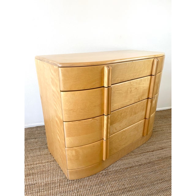Vintage Mid-Century Modern Heywood Wakefield 4 Drawer Airflow Dresser For Sale - Image 15 of 16