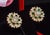 Late 20th Century Pair of Estate Natural 6.40cts Diamond & Emerald Solid 18k Gold Floral Earrings For Sale - Image 12 of 13