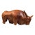 Antique Hand Carved Folk Art Bull Sculpture For Sale