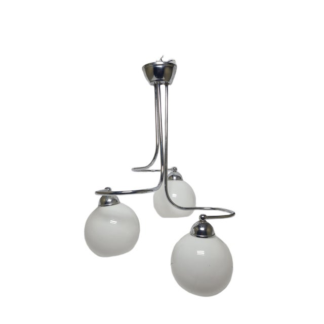 Art Deco Style Chandelier, Poland, 1970s For Sale - Image 9 of 9