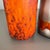 Fat Lava Orange Pottery Vases attributed to Scheurich, Germany, 1970s, Set of 2 For Sale - Image 9 of 18