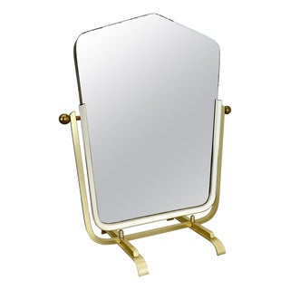 Large Modernist Table Mirror from Vereinigte Werkstätten München, Germany, 1950s For Sale