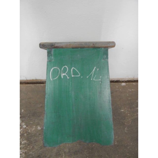 Wood Mid-Century Fir Stool, 1960s For Sale - Image 7 of 11